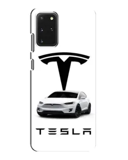 Чехол для Samsung Galaxy S20 с картинкой «Tesla White Style» Чехол для Samsung Galaxy S20 с картинкой «Tesla White Style»