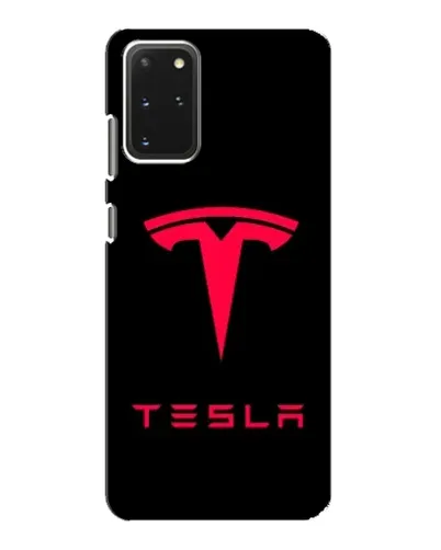 Чехол для Samsung Galaxy S20 с картинкой «Tesla Red Logo»