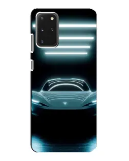 Чехол для Samsung Galaxy S20 с картинкой «Tesla в неоне» Чехол для Samsung Galaxy S20 с картинкой «Tesla в неоне»