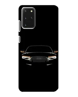 Чехол для Samsung Galaxy S20 с картинкой «Audi — ночной контур»