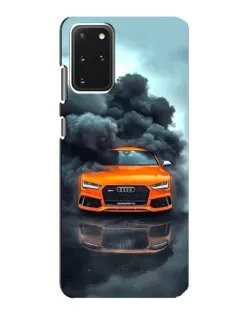 Чехол для Samsung Galaxy S20 с картинкой «Audi в облаках дыма»