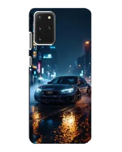Чехол для Samsung Galaxy S20 с картинкой «Ночной город и Audi»
