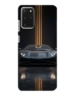 Чехол для Samsung Galaxy S20 с картинкой «Lamborghini золотые линии»