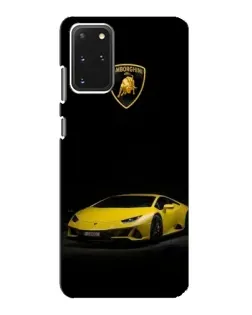 Чехол для Samsung Galaxy S20 с картинкой «Lamborghini желтый акцент»