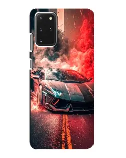 Чехол для Samsung Galaxy S20 с картинкой «Lamborghini красный дым»
