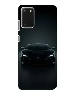 Чехол для Samsung Galaxy S20 с картинкой «Черный Lamborghini Aventador»