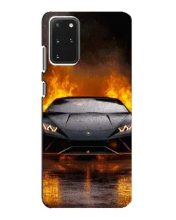Чехол для Samsung Galaxy S20 с картинкой «Lamborghini в огне»