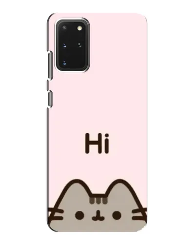 Чехол для Samsung Galaxy S20 с картинкой «Пушин говорит Hi»