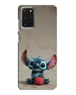 Чехол для Samsung Galaxy S20 с картинкой «Стич на коричневом фоне»