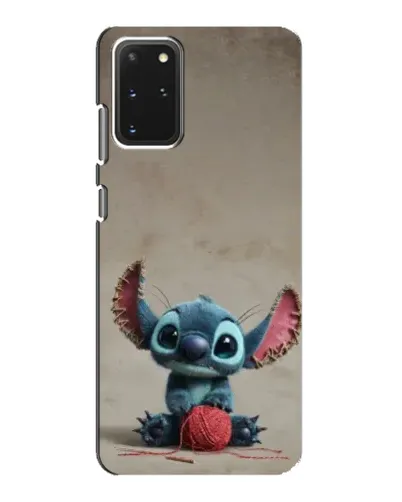 Чехол для Samsung Galaxy S20 с картинкой «Стич на коричневом фоне»