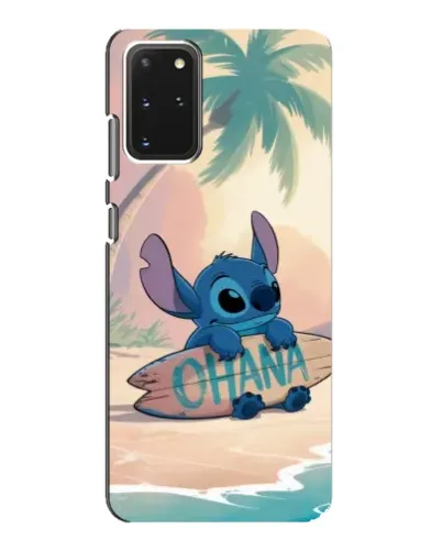 Чехол для Samsung Galaxy S20 с картинкой «Стич на серфе»