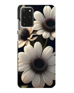 Чехол для Samsung Galaxy S20 с картинкой «Белые маргаритки макро»