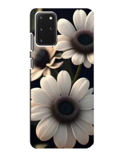 Чехол для Samsung Galaxy S20 с картинкой «Белые маргаритки макро»