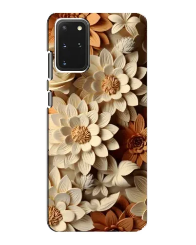 Чехол для Samsung Galaxy S20 с картинкой «Бежевый флористический декор»
