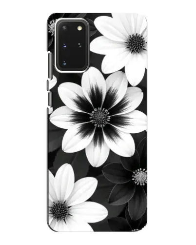 Чехол для Samsung Galaxy S20 с картинкой «Монохромные астры»