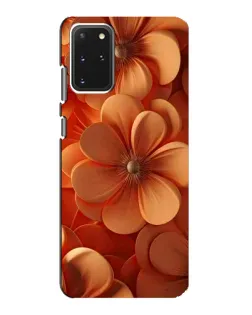 Чехол для Samsung Galaxy S20 с картинкой «Оранжевый макро цветок»