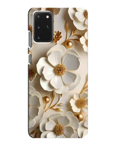 Чехол для Samsung Galaxy S20 с картинкой «Белие бумажние  цвети»