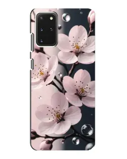 Чехол для Samsung Galaxy S20 с картинкой «Нежная сакура и капли»