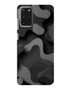 Чехол для Samsung Galaxy S20 с картинкой «Темный абстрактный камуфляж»