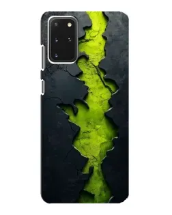 Чехол для Samsung Galaxy S20 с картинкой «Салатовый разлом скалы»