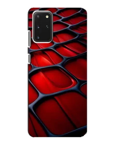 Чехол для Samsung Galaxy S20 с картинкой «Красная глянцевая сетка»