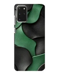 Чехол для Samsung Galaxy S20 с картинкой «Зеленые кожаные волны»