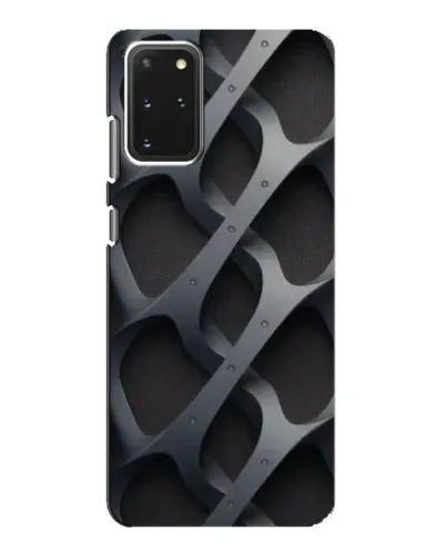 Чехол для Samsung Galaxy S20 с картинкой «Объемное серое плетение»