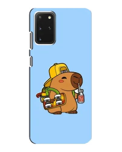 Чехол для Samsung Galaxy S20 с картинкой «Капибара на скейте»