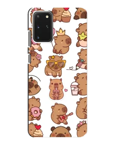 Чехол для Samsung Galaxy S20 с картинкой «Стикерпак с капибарами»