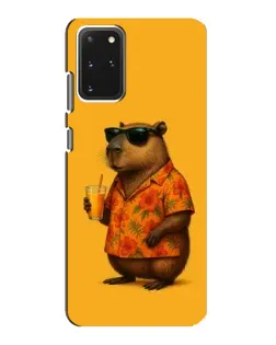 Чехол для Samsung Galaxy S20 с картинкой «Капибара на отдыхе»