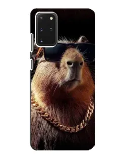 Чехол для Samsung Galaxy S20 с картинкой «Капибара золотая цепь»