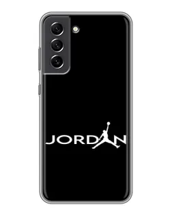 Чохол для Samsung Galaxy S21 FE з картинкою «Jordan White Logo»