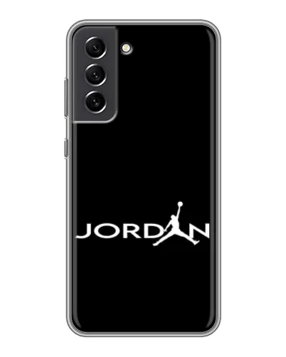 Чехол для Samsung Galaxy S21 FE с картинкой «Jordan White Logo» Чехол для Samsung Galaxy S21 FE с картинкой «Jordan White Logo»