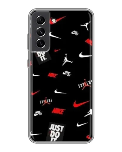 Чехол для Samsung Galaxy S21 FE с картинкой «Nike Mix Pattern» Чехол для Samsung Galaxy S21 FE с картинкой «Nike Mix Pattern»