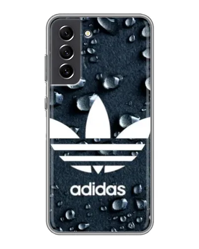 Чехол для Samsung Galaxy S21 FE с картинкой «Adidas Trefoil Blue» Чехол для Samsung Galaxy S21 FE с картинкой «Adidas Trefoil Blue»