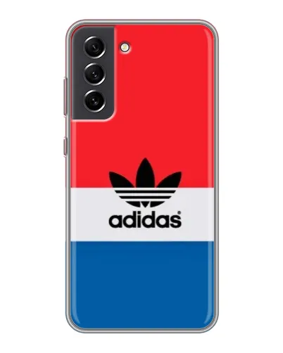 Чехол для Samsung Galaxy S21 FE с картинкой «Ретро блоки Adidas» Чехол для Samsung Galaxy S21 FE с картинкой «Ретро блоки Adidas»