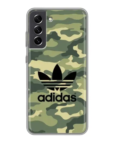 Чехол для Samsung Galaxy S21 FE с картинкой «Милитари стиль Adidas» Чехол для Samsung Galaxy S21 FE с картинкой «Милитари стиль Adidas»