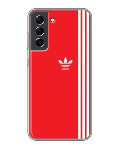 Чехол для Samsung Galaxy S21 FE с картинкой «Красный минимализм Adidas» Чехол для Samsung Galaxy S21 FE с картинкой «Красный минимализм Adidas»