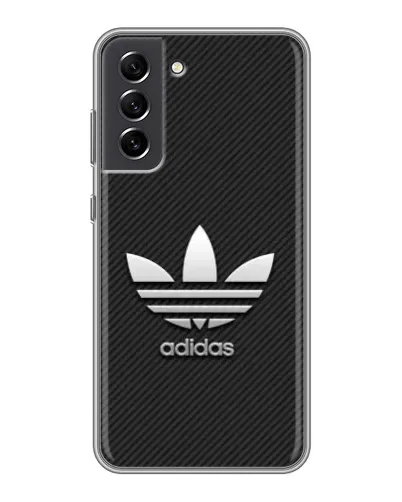 Чехол для Samsung Galaxy S21 FE с картинкой «Adidas Карбоновая текстура» Чехол для Samsung Galaxy S21 FE с картинкой «Adidas Карбоновая текстура»