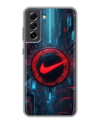 Чехол для Samsung Galaxy S21 FE с картинкой «Техногенный стиль Nike» Чехол для Samsung Galaxy S21 FE с картинкой «Техногенный стиль Nike»