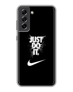 Чохол для Samsung Galaxy S21 FE з картинкою «Текстовий принт Nike»