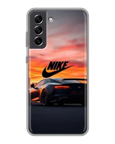 Чехол для Samsung Galaxy S21 FE с картинкой «Nike и суперкар» Чехол для Samsung Galaxy S21 FE с картинкой «Nike и суперкар»
