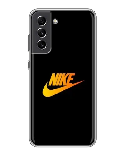 Чехол для Samsung Galaxy S21 FE с картинкой «Золотой логотип Nike» Чехол для Samsung Galaxy S21 FE с картинкой «Золотой логотип Nike»