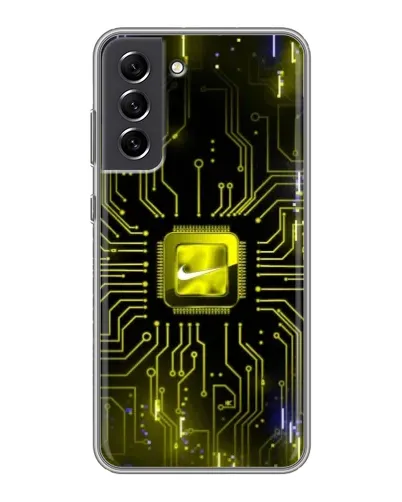 Чехол для Samsung Galaxy S21 FE с картинкой «Nike — золотая искра» Чехол для Samsung Galaxy S21 FE с картинкой «Nike — золотая искра»