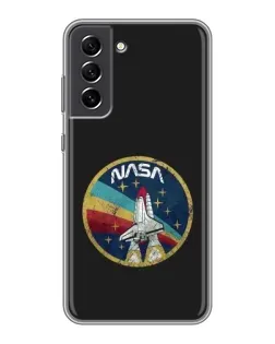 Чехол для Samsung Galaxy S21 FE с картинкой «NASA — эмблема миссии» Чехол для Samsung Galaxy S21 FE с картинкой «NASA — эмблема миссии»