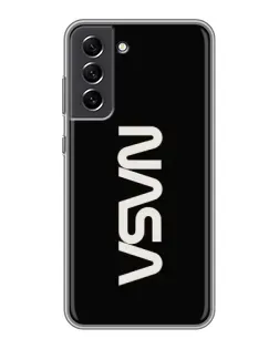 Чехол для Samsung Galaxy S21 FE с картинкой «NASA — вертикальный логотип» Чехол для Samsung Galaxy S21 FE с картинкой «NASA — вертикальный логотип»