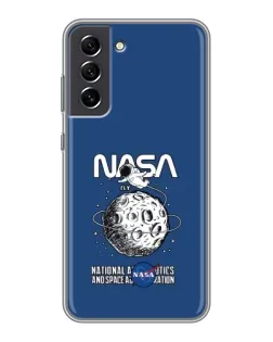 Чехол для Samsung Galaxy S21 FE с картинкой «NASA — лунная миссия» Чехол для Samsung Galaxy S21 FE с картинкой «NASA — лунная миссия»