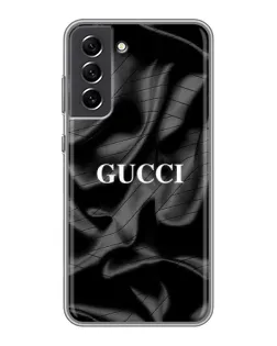 Чехол для Samsung Galaxy S21 FE с картинкой «Gucci — шелковые волны» Чехол для Samsung Galaxy S21 FE с картинкой «Gucci — шелковые волны»