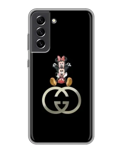 Чехол для Samsung Galaxy S21 FE с картинкой «Минни Маус на лого» Чехол для Samsung Galaxy S21 FE с картинкой «Минни Маус на лого»