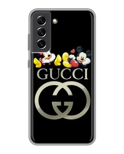 Чехол для Samsung Galaxy S21 FE с картинкой «Gucci — герои Disney» Чехол для Samsung Galaxy S21 FE с картинкой «Gucci — герои Disney»